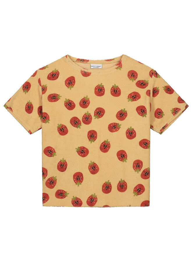 Very berry towel t-shirt – Sand