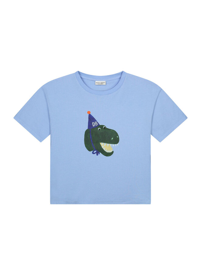 Daily Brat - Daffy dino t-shirt  - Serenity blue