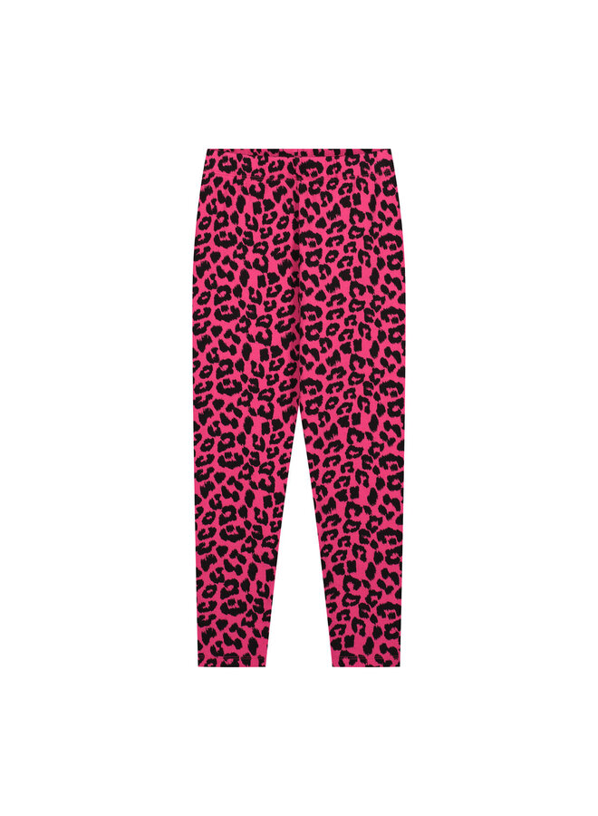 Daily Brat - Leopard pants – Pink yarrow