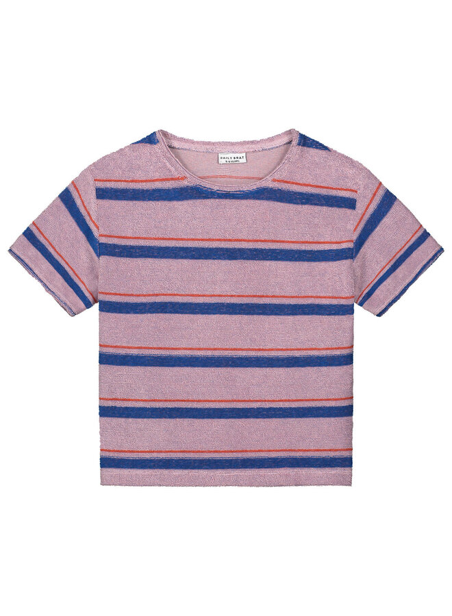 Daily Brat - Striped towel t-shirt  - Breezy lilac