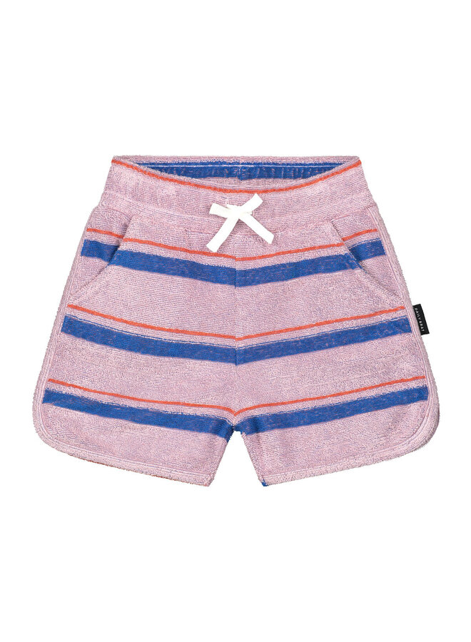 Daily Brat - Striped towel shorts  - Breezy lilac 