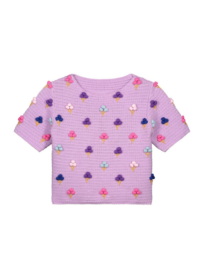 Daily Brat - Ice knitted t-shirt - Lavender 