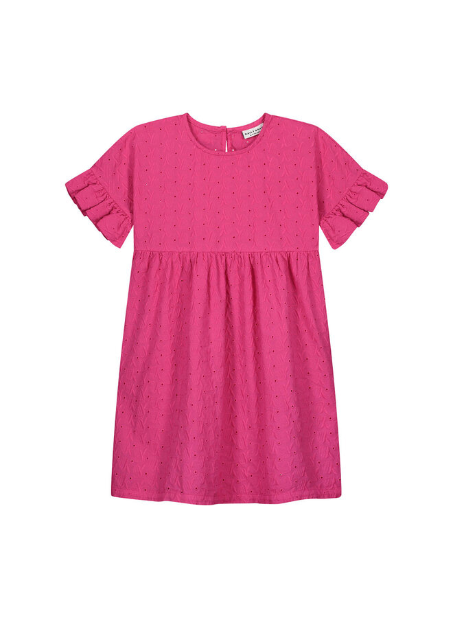 Apple ruffle dress  - Pink yarrow