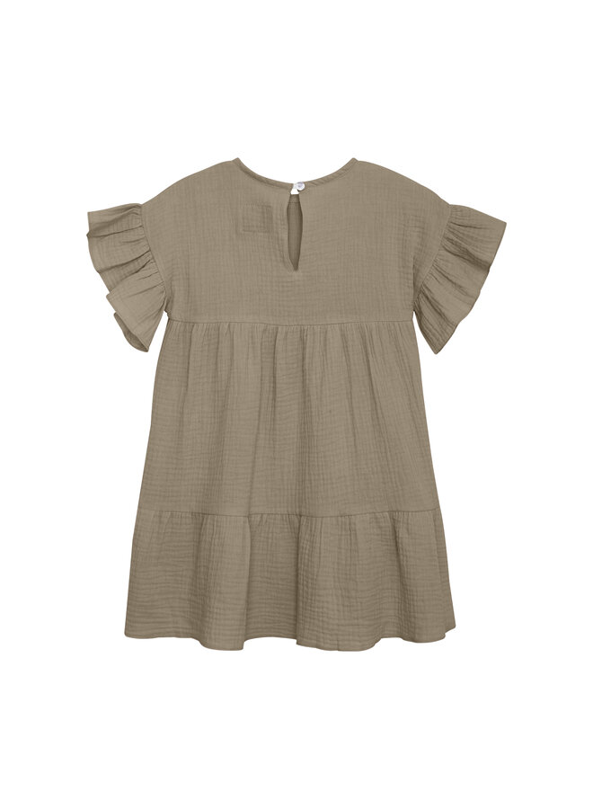 HUTTEliHUT - Dress SS Muslin - Silver Sage