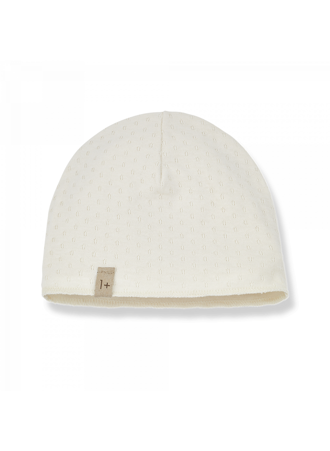 Elise newborn beanie – ivory 0/3M