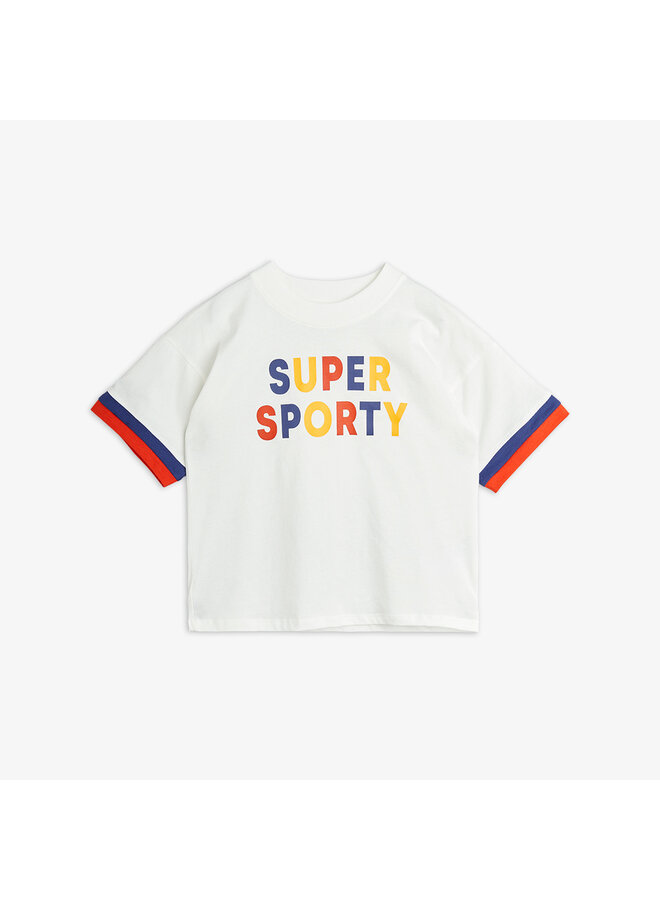 Mini Rodini - Super sporty sp ss tee – Offwhite