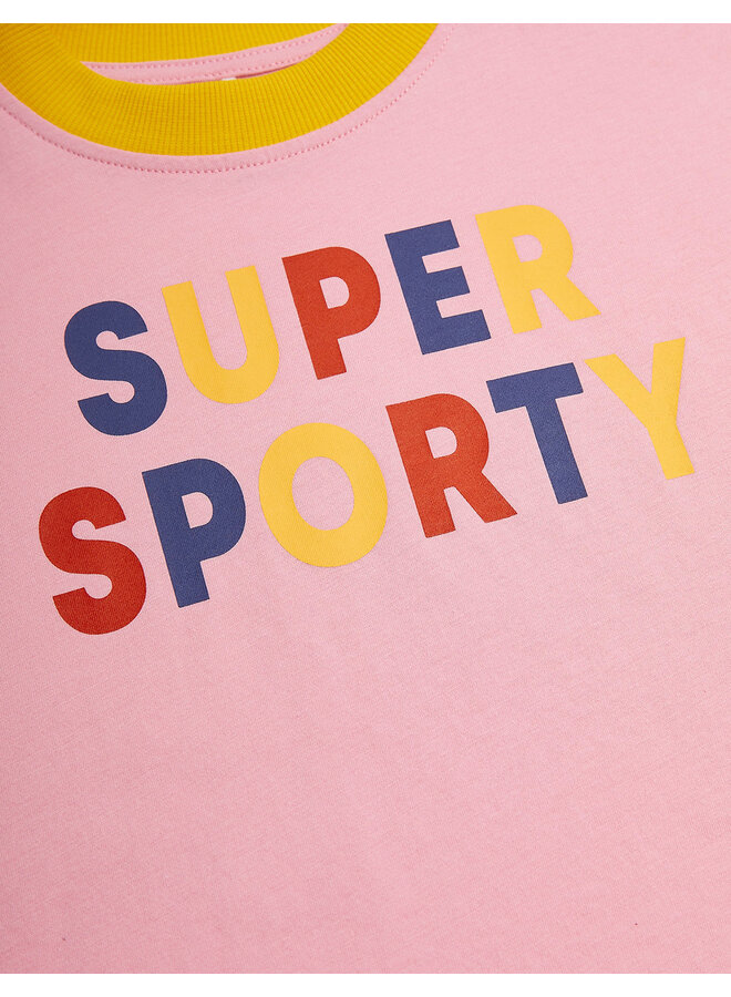 Mini Rodini - Super sporty sp ss tee – Pink