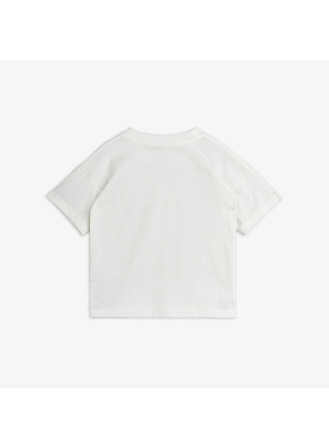 Mini Rodini - Basketball chenille emb ss tee – White