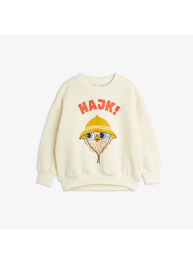 Mini Rodini - Hike sp sweatshirt – White