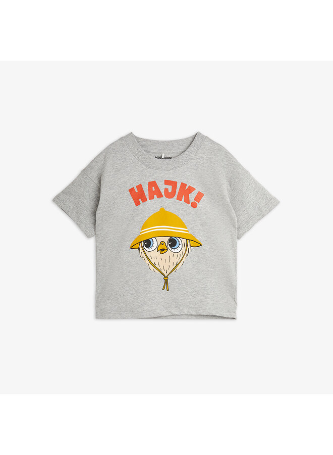 Mini Rodini - Hike sp ss tee - Grey melange