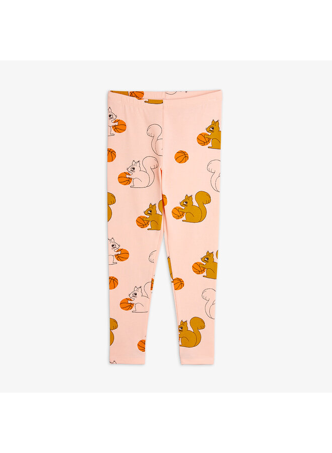 Mini Rodini - Squirrels aop leggings – Pink