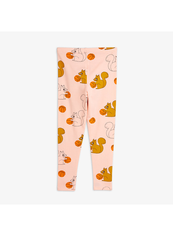 Mini Rodini - Squirrels aop leggings – Pink