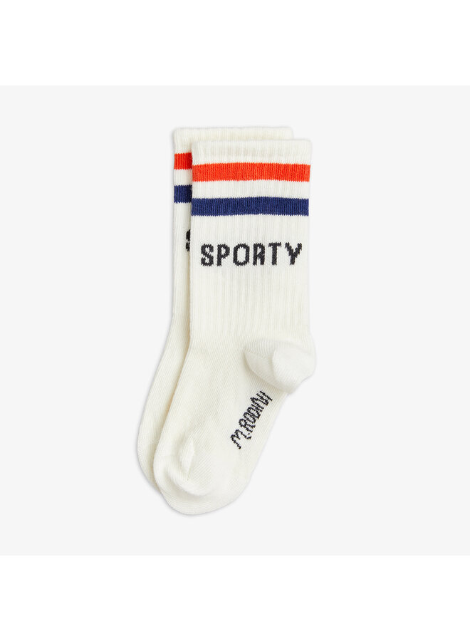 Mini Rodini - Sporty 1-pack socks – White