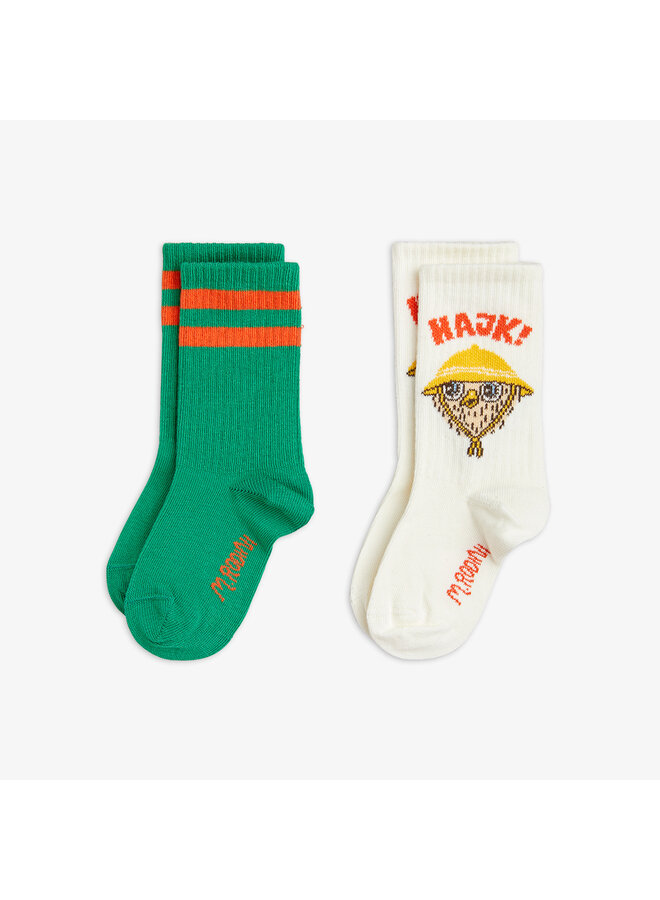 Mini Rodini - Hike 2-pack socks – Multi