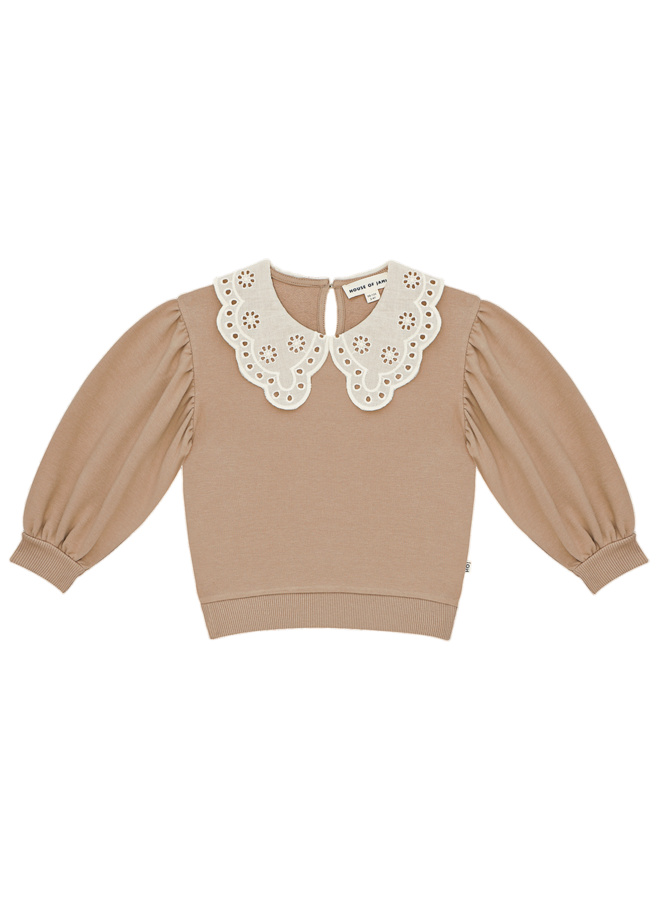 House of Jamie - Balloon Collar Sweater – Latte