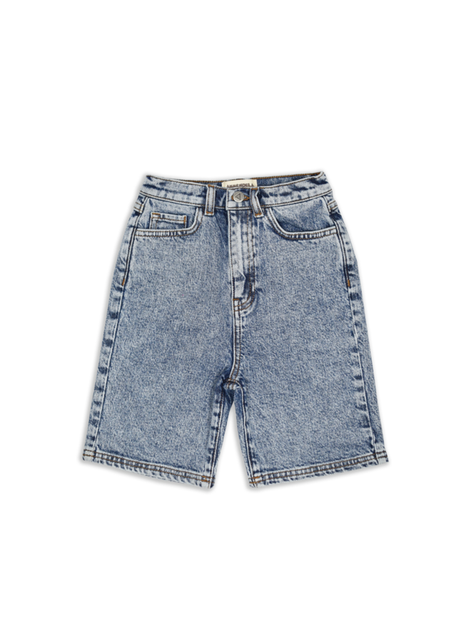 Ammehoela - Jones.03 short - Acid-Bleached-Denim