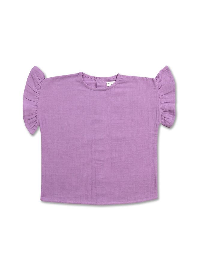 Petit Blush - Loua Frill Blouse - English Lavender