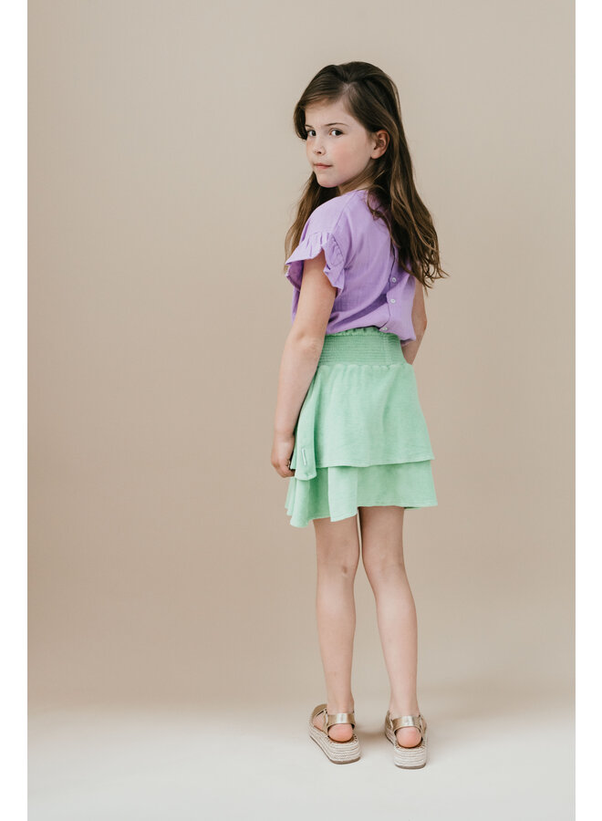 Petit Blush - Towel Mini Skirt - Quiet Green
