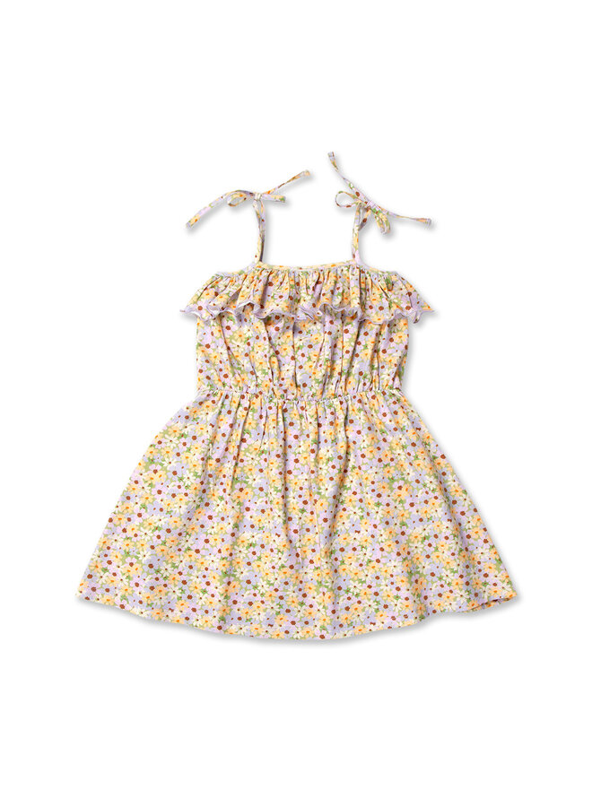 Petit Blush - Summer Ruffle Dress - Flowers AOP