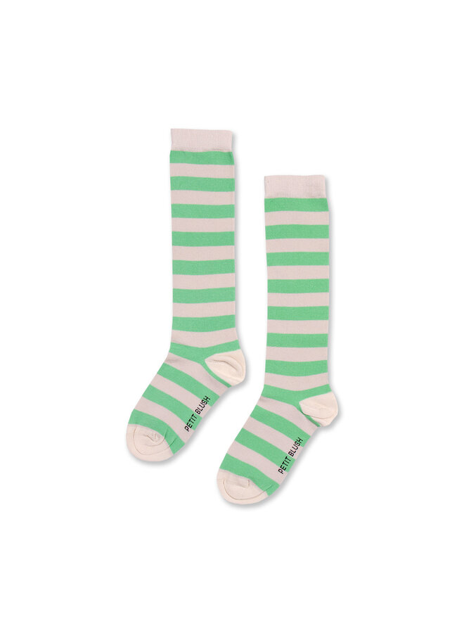 Knee Socks Stripes – Green