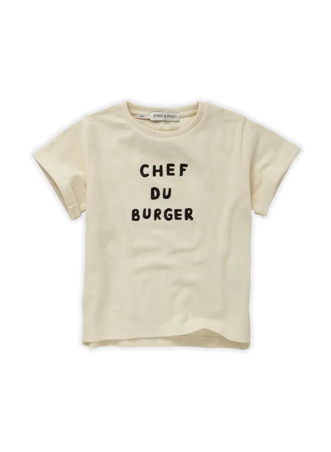 Terry T-shirt Chef du burger – Pear