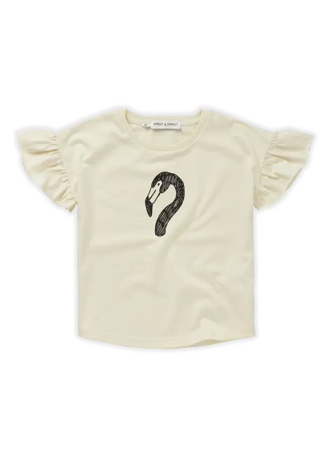 T-shirt ruffle Flamingo – Pear
