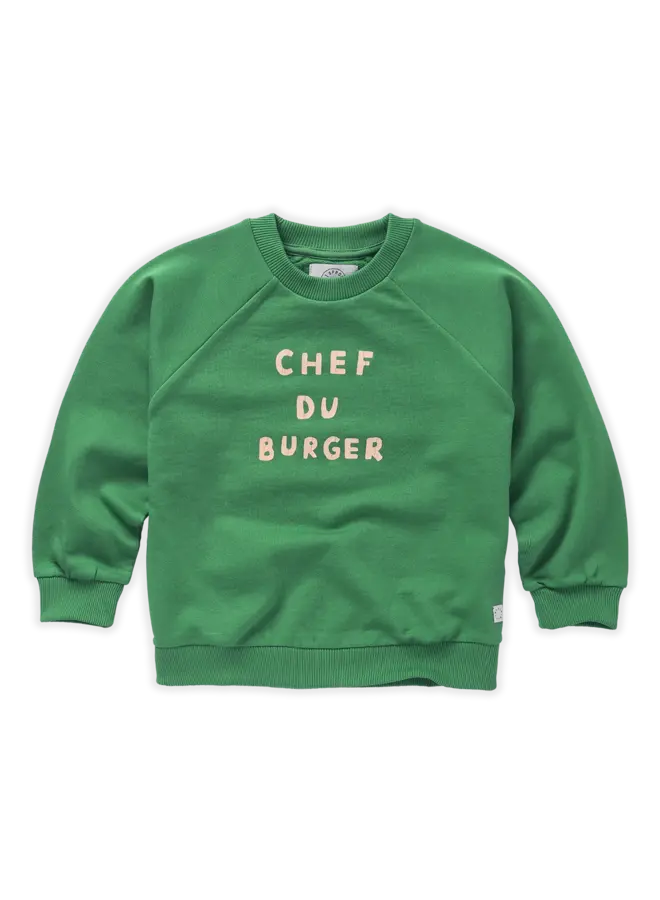 Sproet & Sprout - Sweatshirt raglan Chef du burger – Mint