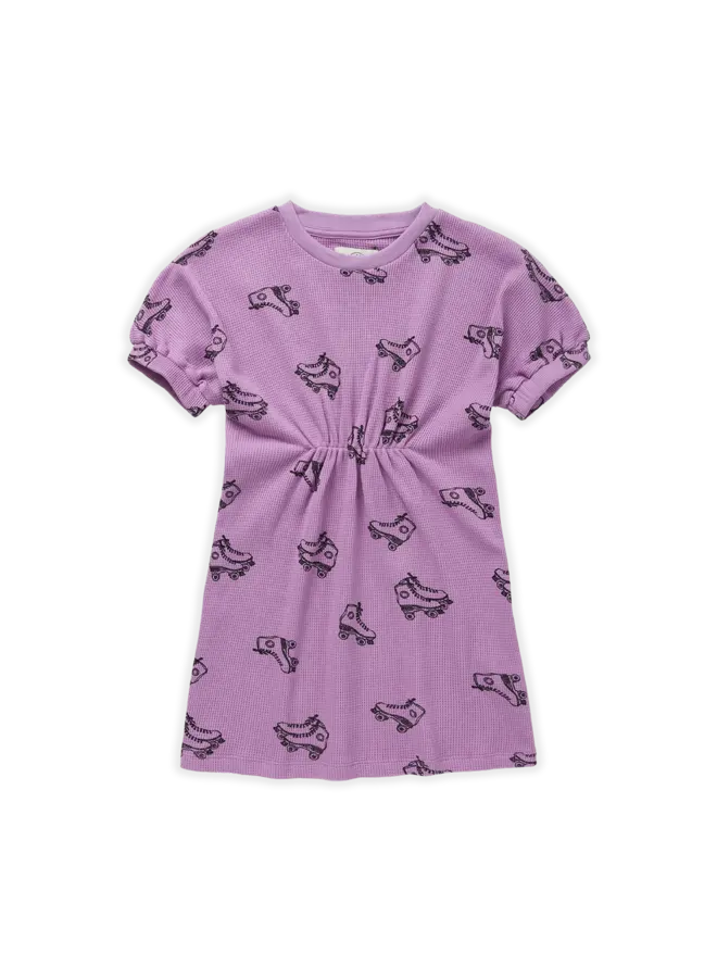 Dress smock Rollerskates print – Purple