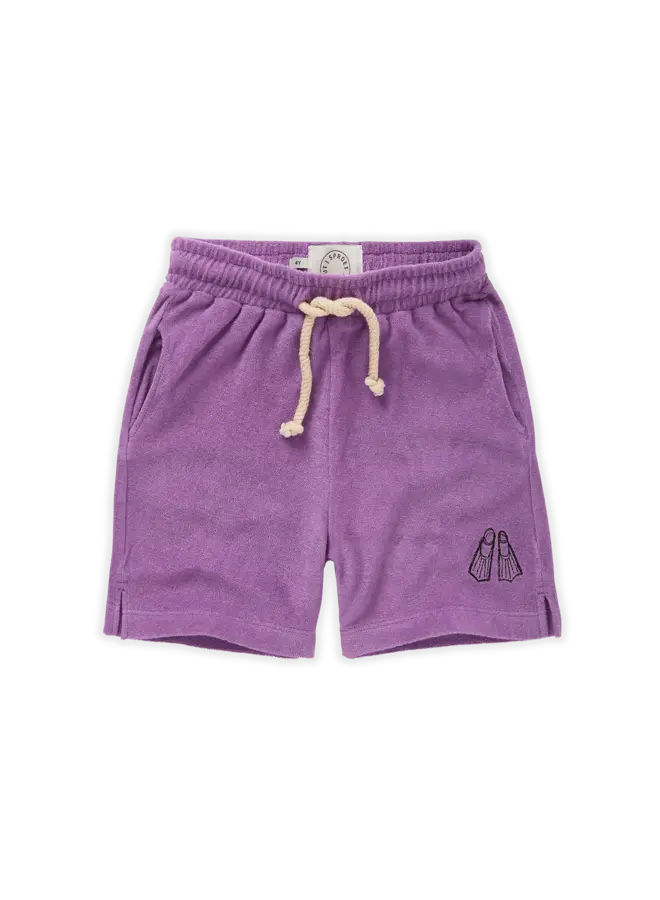 Sproet & Sprout - Terry bermuda Flippers – Purple