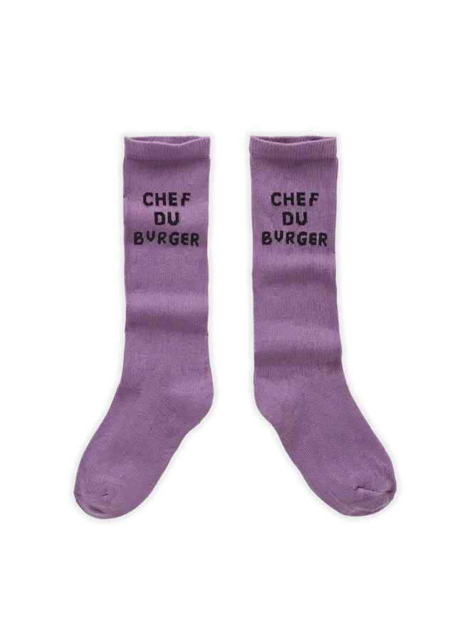 Socks Chef du burger  - Purple