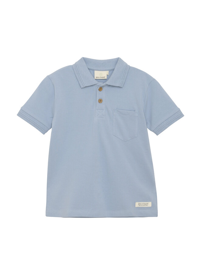 Enfant - Polo SS – Dusty blue