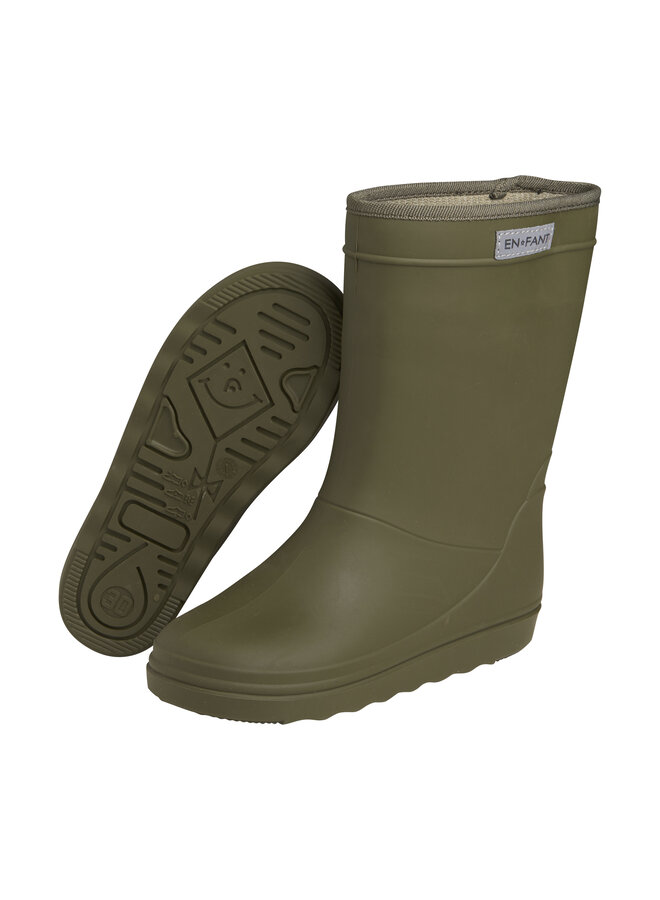 Enfant - Rain boots solid – Ivy green