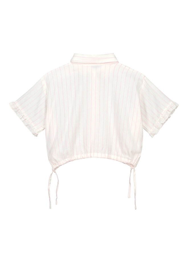 Charlie Petite - Ivy blouse – White pink