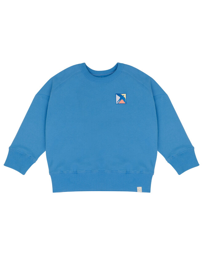 Jenest - Sammy Badge Sweater – Bright Blue