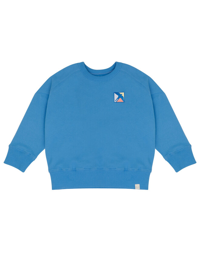 Sammy Badge Sweater – Bright Blue