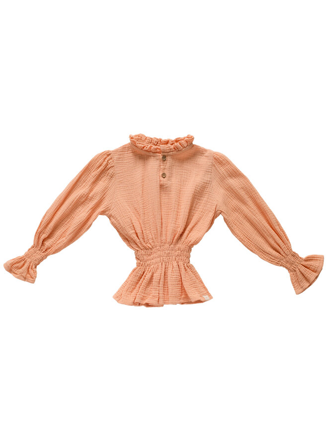 Lou blouse - orange mousseline