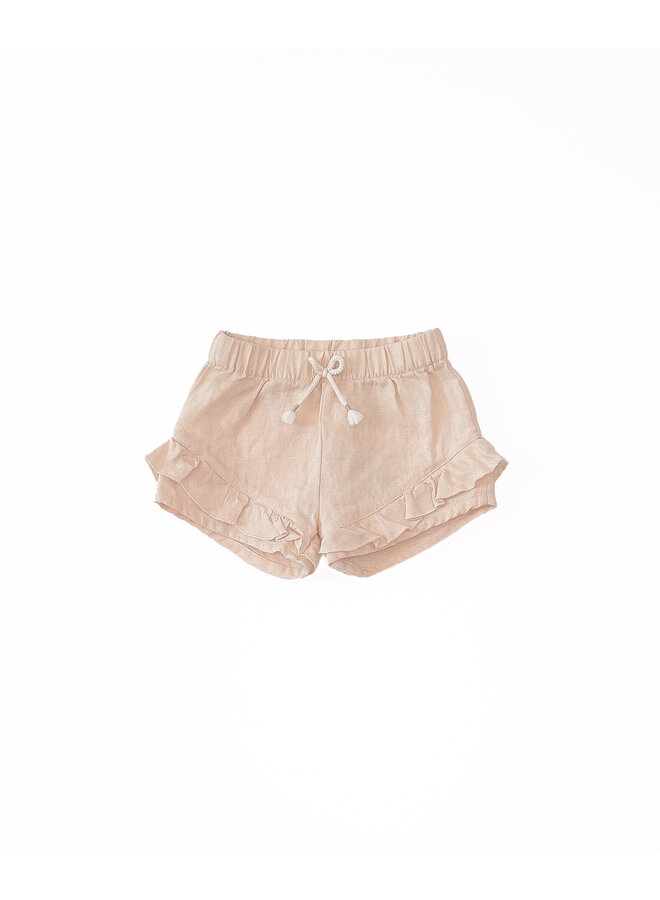 Play Up - PA02/2AO11700 Linen shorts - Crochet / P0077