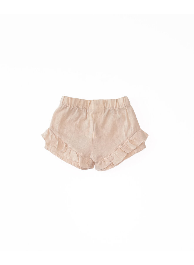 Play Up - PA02/2AO11700 Linen shorts - Crochet / P0077