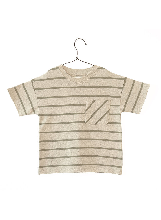 PA03/3AO11053 Striped jersey t-shirt – Fiber / R293N