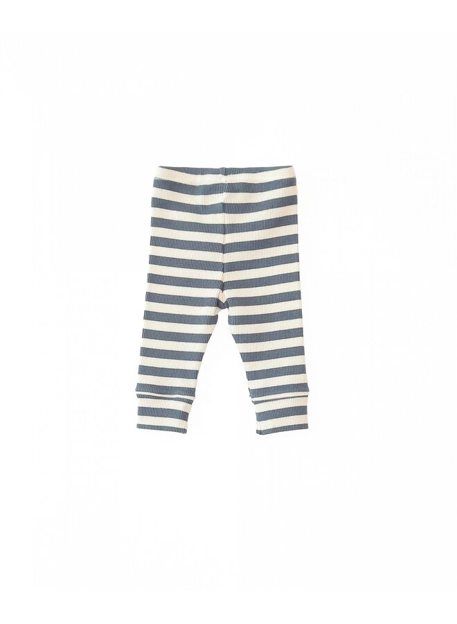 Play Up - PA01/1AO11651 Striped rib legging – Sea