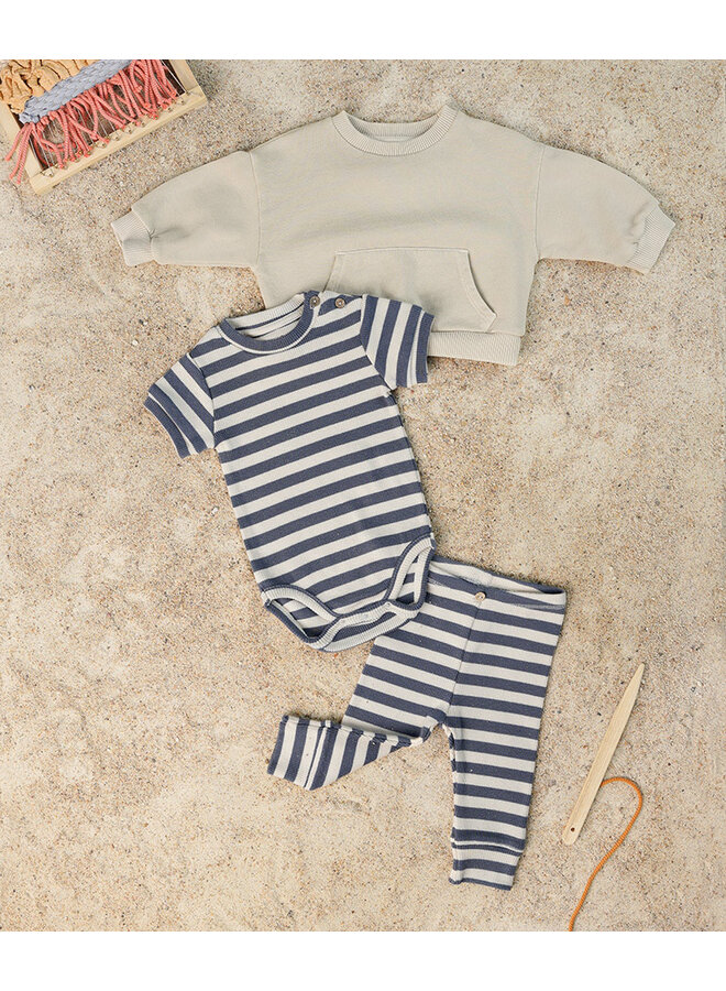 Play Up - PA02/2AO11651 Striped rib legging – Sea / R295B