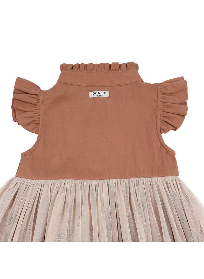 Donsje Amsterdam - Fleurance Dress – Rust