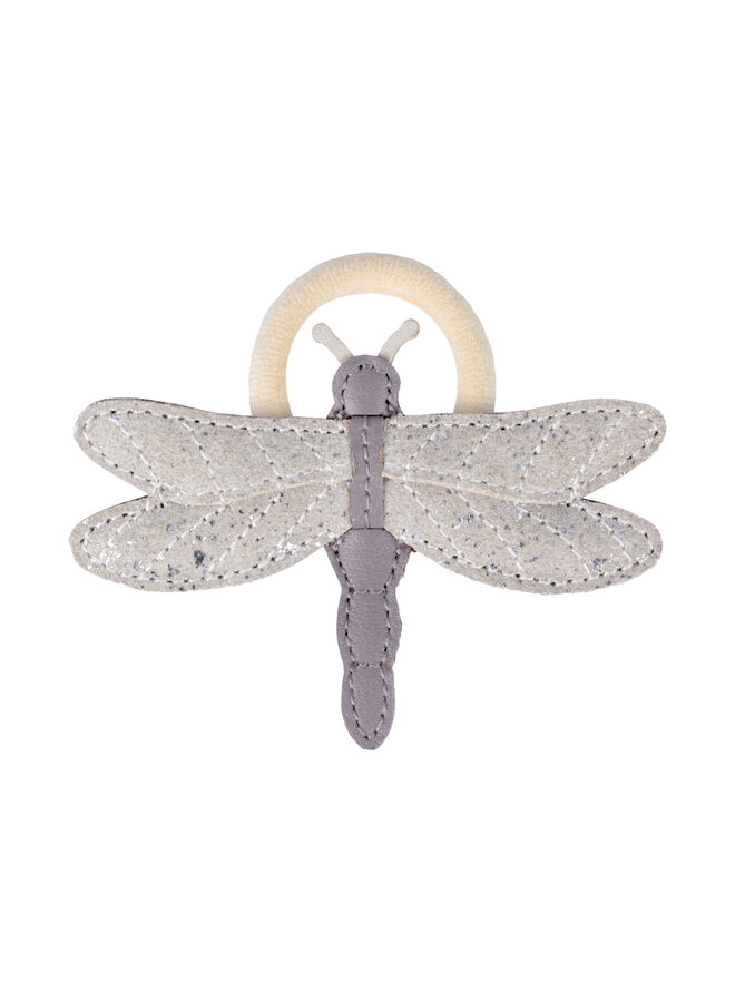 Donsje Amsterdam - Zaza Sky Hair Tie Libelle - Lilac Metallic Suede