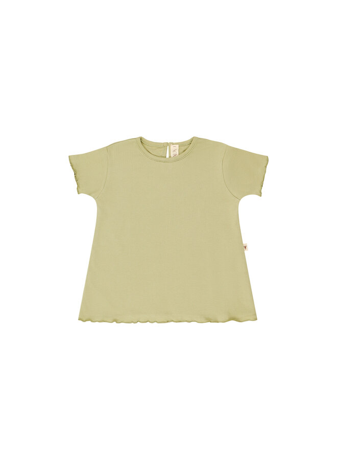 Ruffled T-Shirt Short Sleeves – Verde