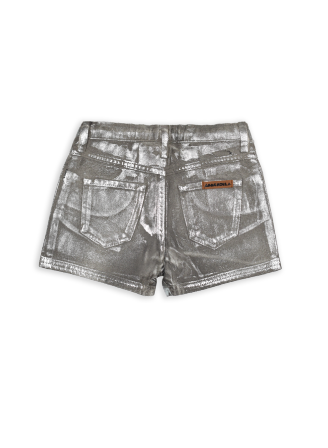 Ammehoela - Julia.02 short – Silver denim