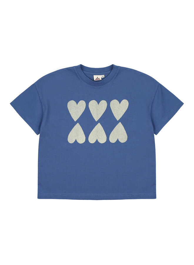 Jelly Mallow - Heart T-shirt - Blue