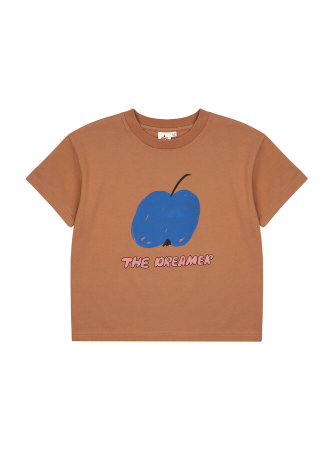 Blue Apple T-shirt – Beige