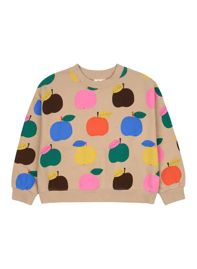 Jelly Mallow - Colorful Apple Sweatshirt – Beige