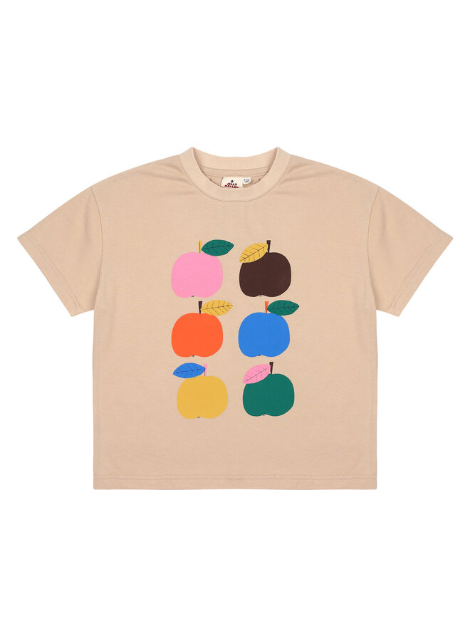 Jelly Mallow - Colorful Apple T-shirt – Beige