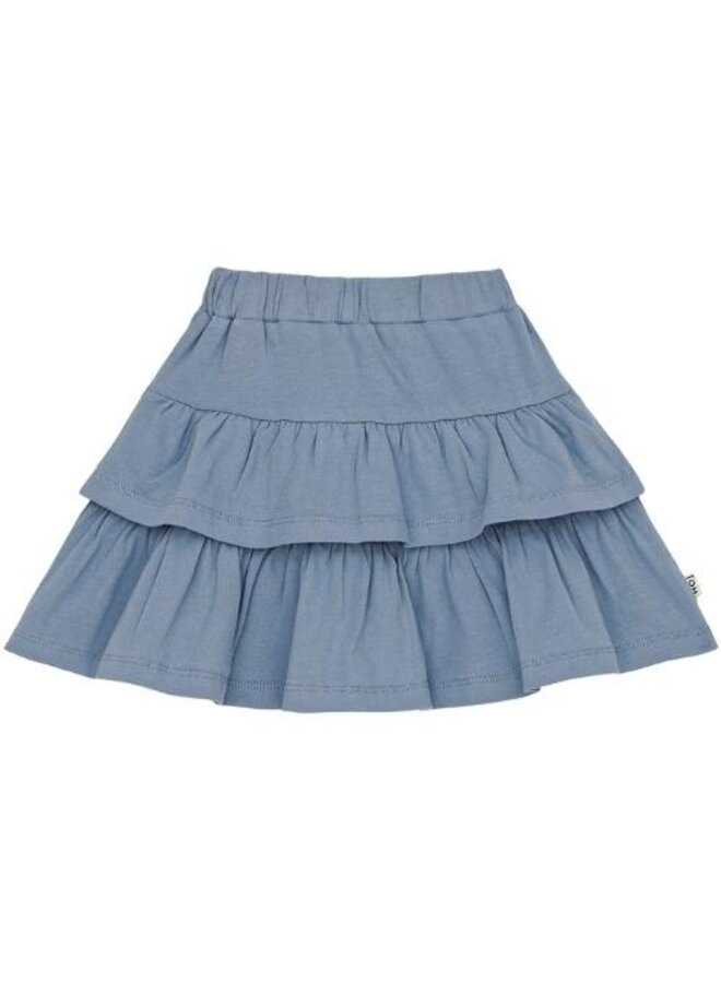 Ruffled Skirt – Stone Blue